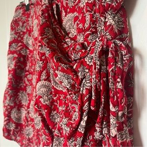 Red Paisley Zara Skort